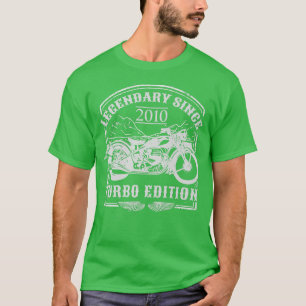 Legendary Since 2010 - Motorcycle Rider Birthday T-Shirt