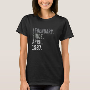 Legendary since April 1967 58th birthday vintage 1 T-Shirt
