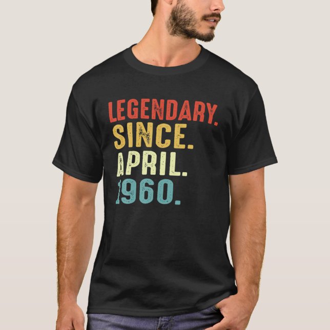 Legendary Since April 1999 Retro 22 Years Old 22Th T-Shirt (Front)