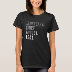 Legendary Since August 1941 81st Birthday Vintage T-Shirt