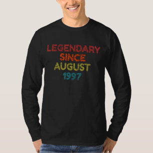Legendary Since August 1997 Retro Birthday T-Shirt