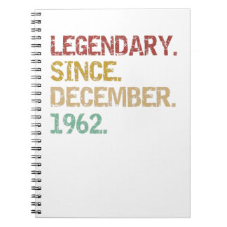 Legendary since December 1962 Notebook