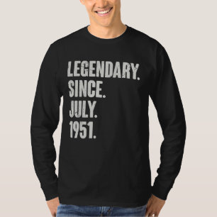 Legendary Since July 1951 71 Year Old 71st Birth T-Shirt