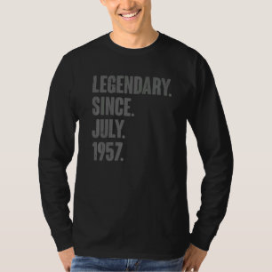 Legendary Since July 1957 65 Year Old 65th Birthd T-Shirt