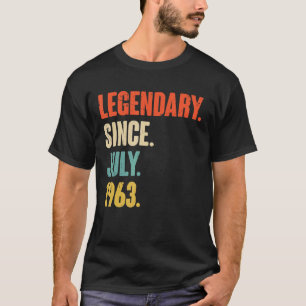 Legendary Since July 1963 59 Year Old 59th Birth T-Shirt