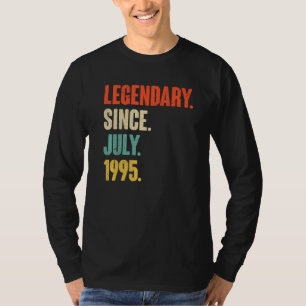 Legendary Since July 1995 27 Year Old 27th Birth T-Shirt
