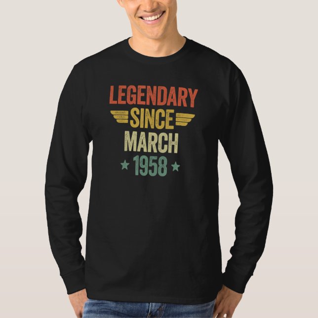 Legendary Since March 1958 T-Shirt (Front)