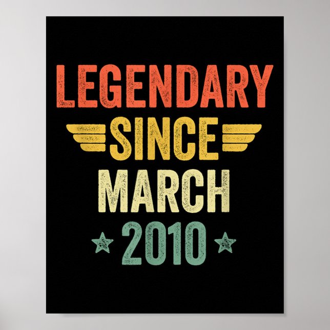 Legendary Since March 2010 Poster (Front)