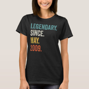 Legendary Since May 2009 13th Birthday T-Shirt