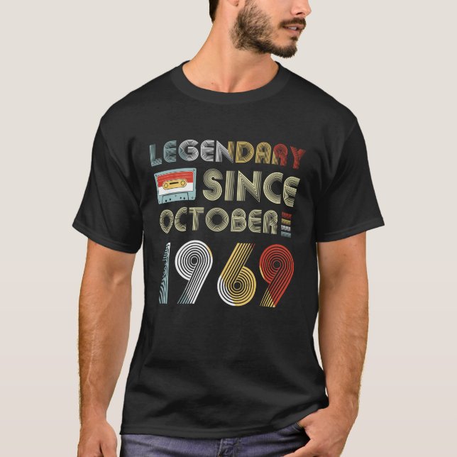 Legendary Since October 1969 50th Birthday T-Shirt (Front)