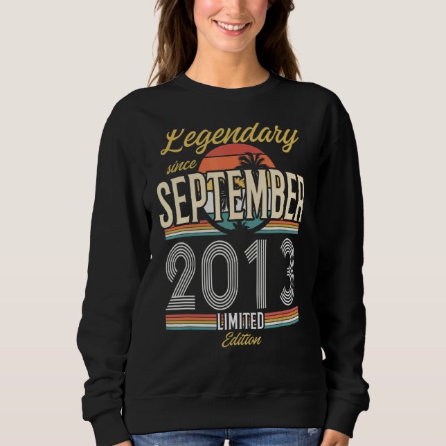 Legendary Since September 2013 Vintage Sweatshirt (Front)