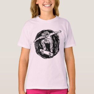 Legendary Skater Doing Mid-Air Skateboarding T-Shirt