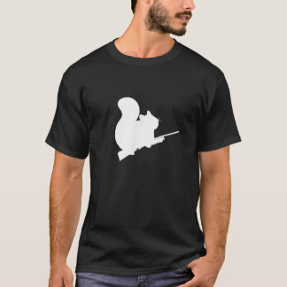 Legendary Squirrel Hunting Fight Back Design Pelle T-Shirt
