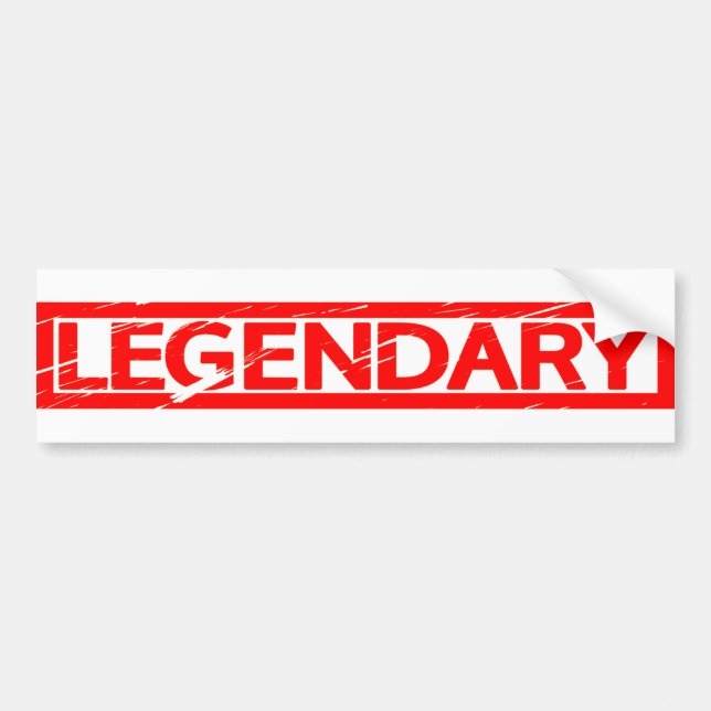 Legendary Stamp Bumper Sticker (Front)