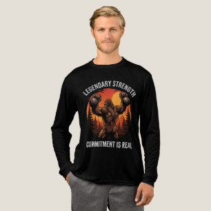 Legendary Strength Commitment Is Real   Gym Life Tri-Blend Shirt