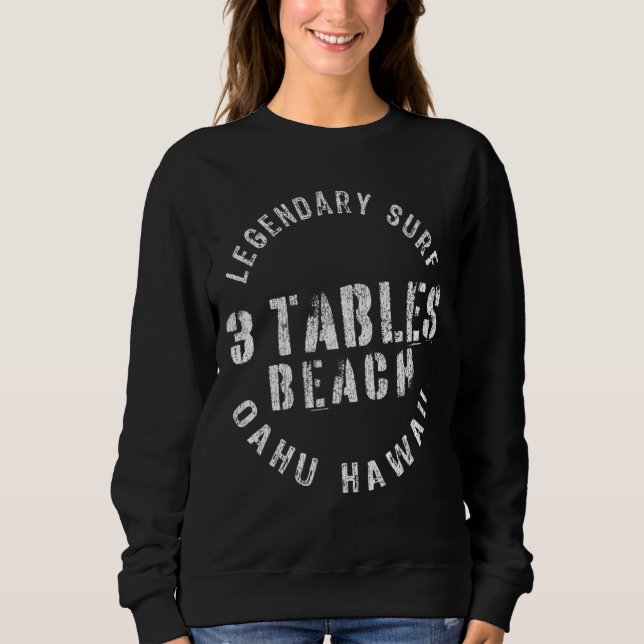 Legendary Surf Three Tables Beach  Circle Stamp Sweatshirt (Front)