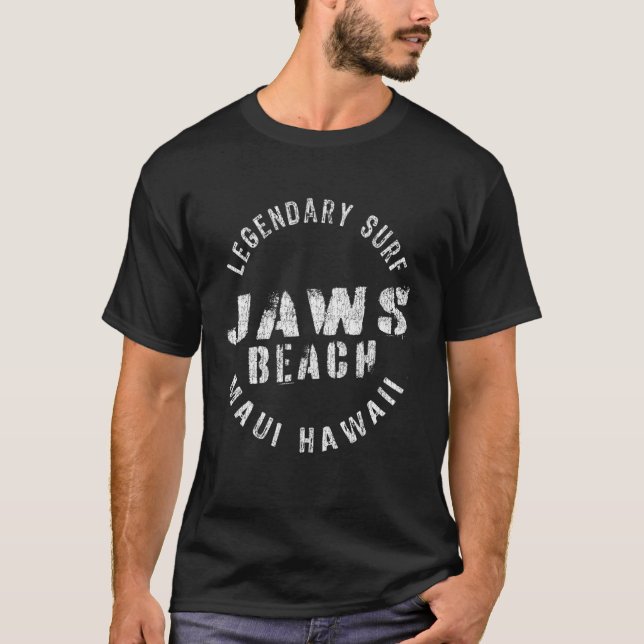Legendary Surf White Plain Beach  Circle Stamp T-Shirt (Front)