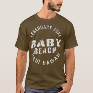 LEGENDARY SURF WHITE PLAIN BEACH - CIRCLE STAMP T- T-Shirt