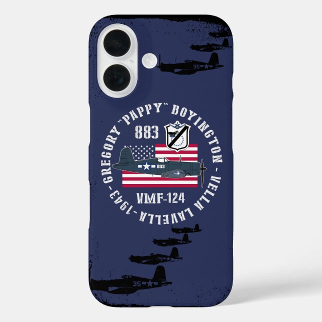 Legendary US Fighters of World War II Case-Mate iPhone Case (Back)