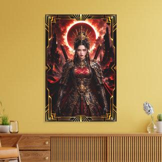 Legendary Warrior Tomoe Hoshino - Ashikaga-No-Kuni Canvas Print