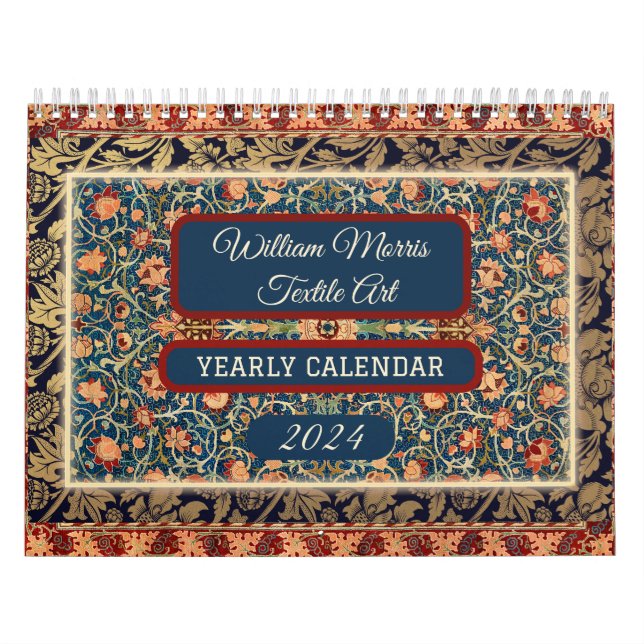 Legendary William Morris Textile Designs Calendar (Cover)