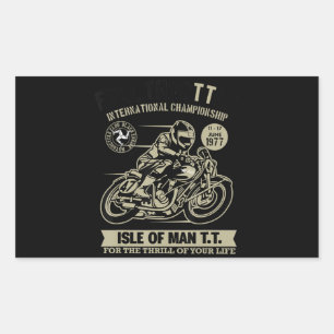Legendary With Motorcycle Racing Art Gift Rectangular Sticker