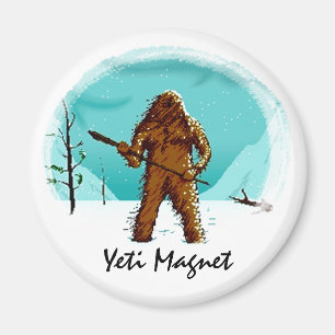Legendary Yeti Bigfoot Big Foot Gifts Customise Magnet
