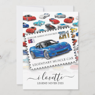 LEGENDARY Z-R-ONE AUTOMOBILE ART INVITATION