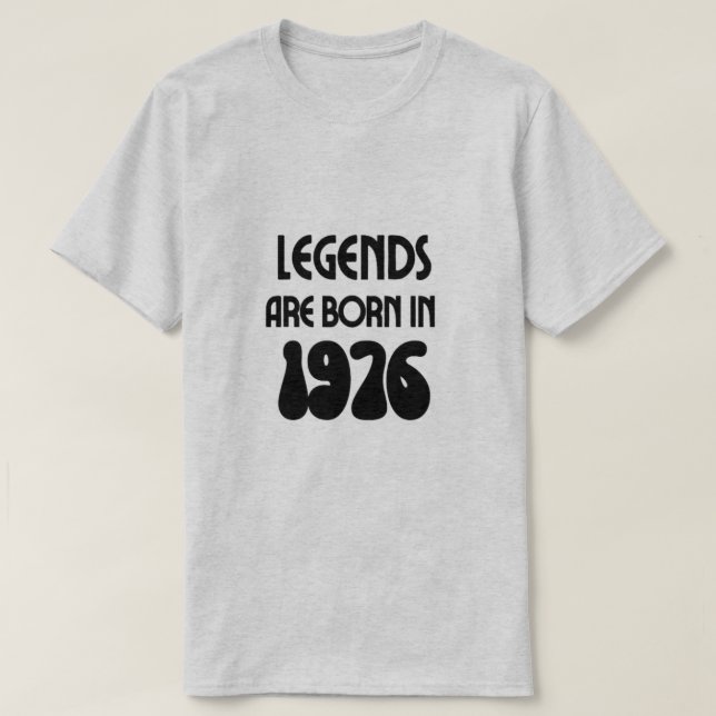 Legends Are Born In 1976 Men's T-Shirt (Design Front)