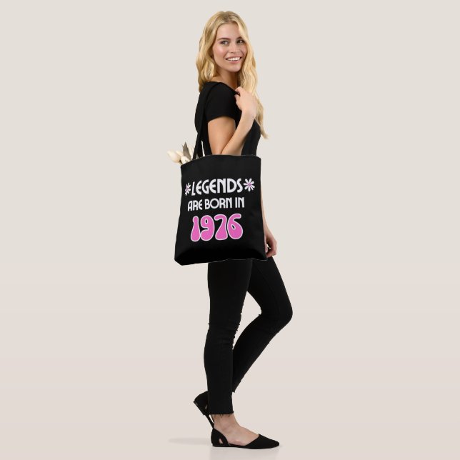 Legends Are Born In 1976 Tote Bag (On Model)