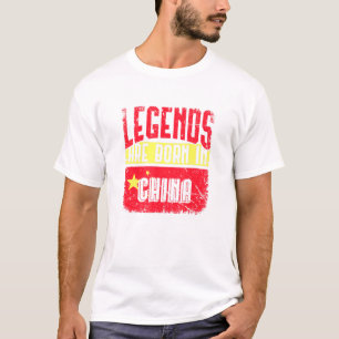 Legends Are Born In China Chinese American Style T-Shirt