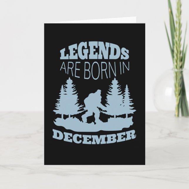 Legends Are Born In December Card (Front)