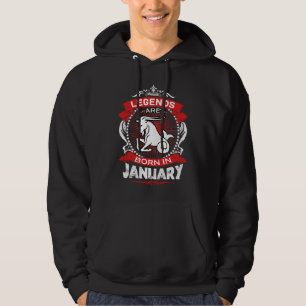 Legends Are Born In January Capricorn Birthday Hoodie