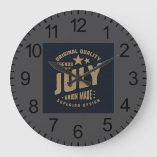 Legends Are Born in July Original Quality Large Clock