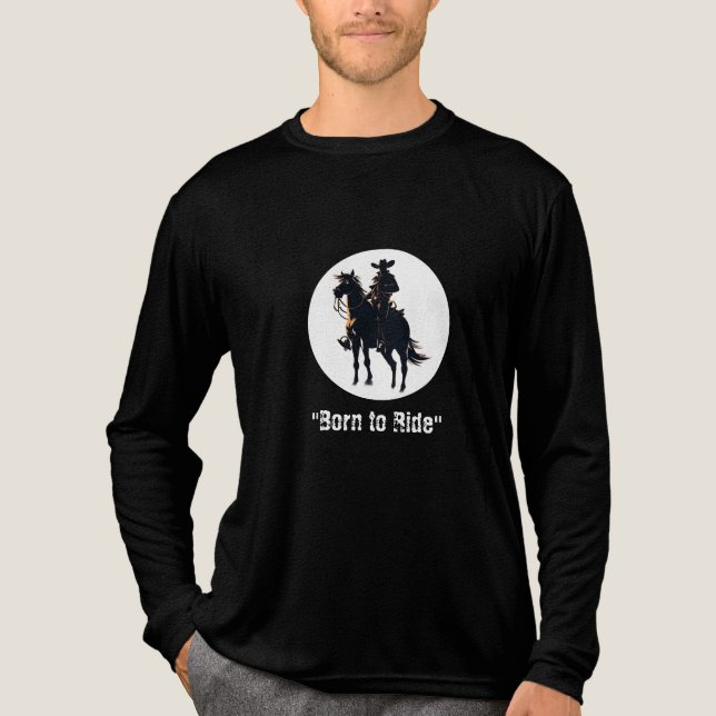 "Legends Are Born in the Saddle" Tri-Blend Shirt (Front)