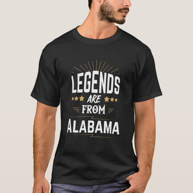 Legends Are From Alabama T-Shirt (Front)