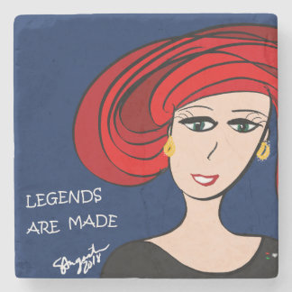 LEGENDS ARE MADE STONE COASTER