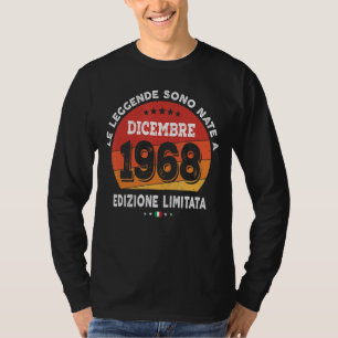 Legends Born In December 1968 54th Birthday 54 Yea T-Shirt