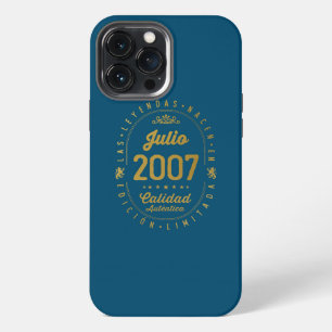 Legends Born In July 2007 15th Birthday 15 Years iPhone 13 Pro Max Case