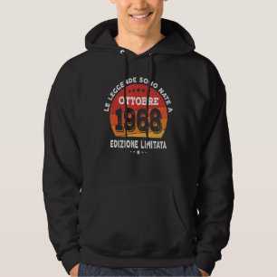 Legends Born In October 1968 54th Birthday 54 Year Hoodie