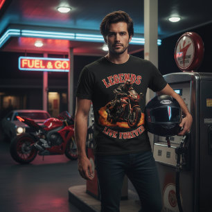 Legends Live Forever - Sportbike Motorcycle Rider T-Shirt