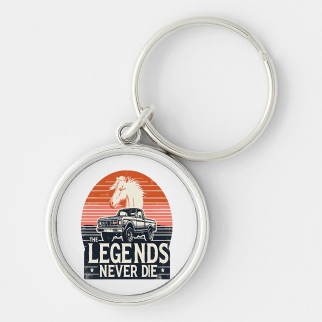Legends never die key ring (Front)