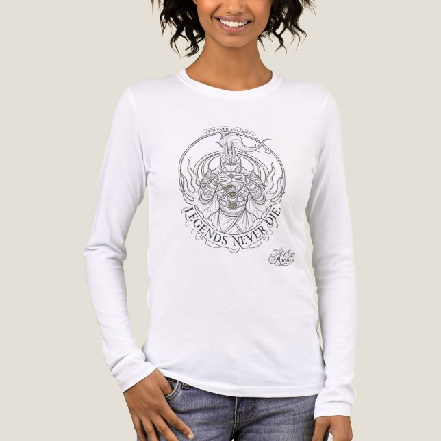 Legends Never Die Knight Woman Long Sleeve Tee (Front)