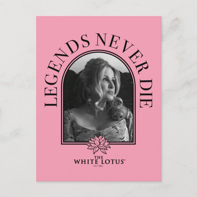 Legends Never Die - The White Lotus Postcard (Front)