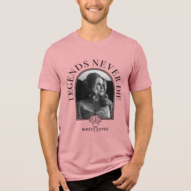 Legends Never Die - The White Lotus Tri-Blend Shirt (Front)