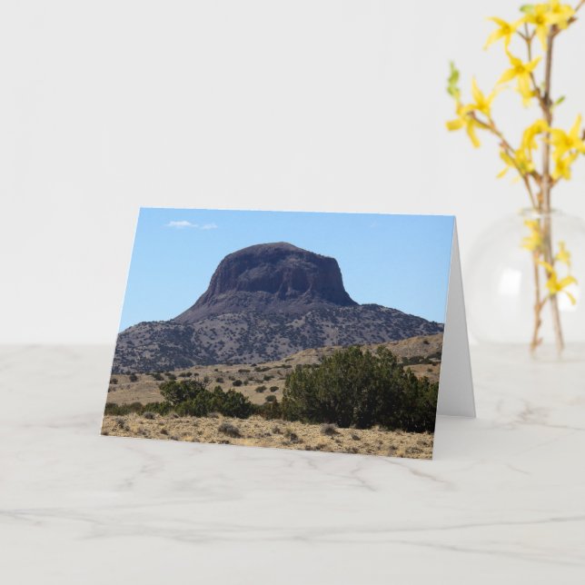Legends of Cabezon Peak New Mexico Card (Yellow Flower)