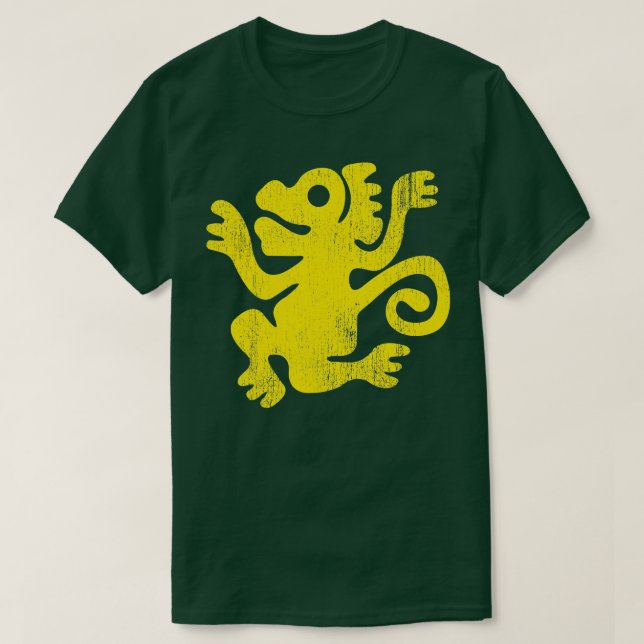 Legends Of The Hidden Temple Green Monkey  T-Shirt (Design Front)