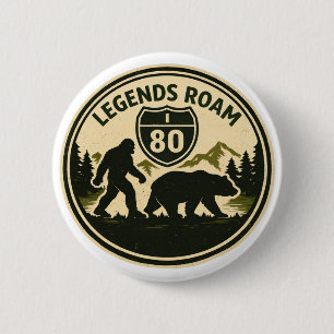Legends Roam – I-80 Inspired Emblem 6 Cm Round Badge