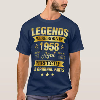 Legends Were Born In 1958 Birthday T-Shirt