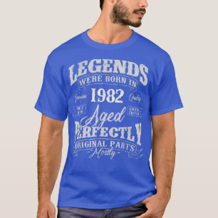 Legends Were Born In 1982 Year Of Birth Birthday T-Shirt